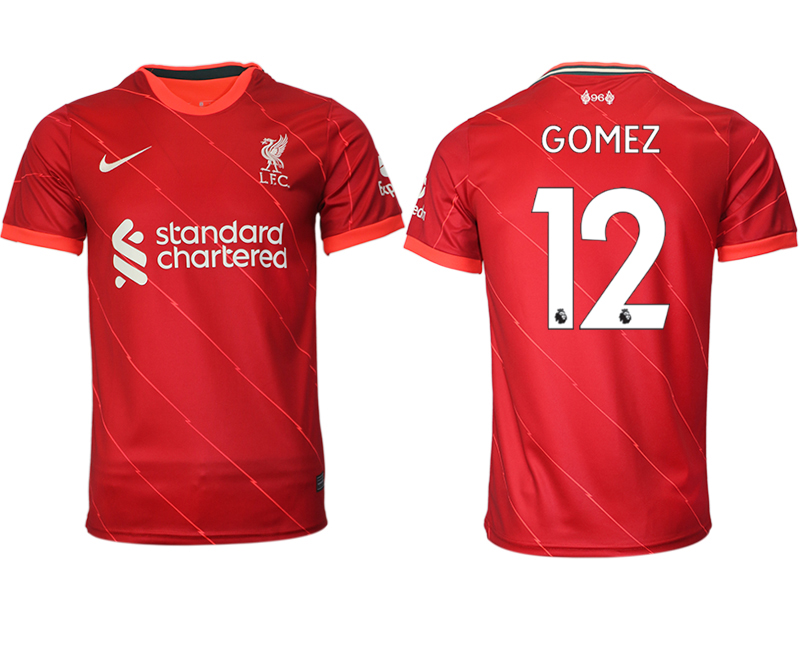 Men 2021-2022 Club Liverpool home aaa version red #12 Soccer Jersey